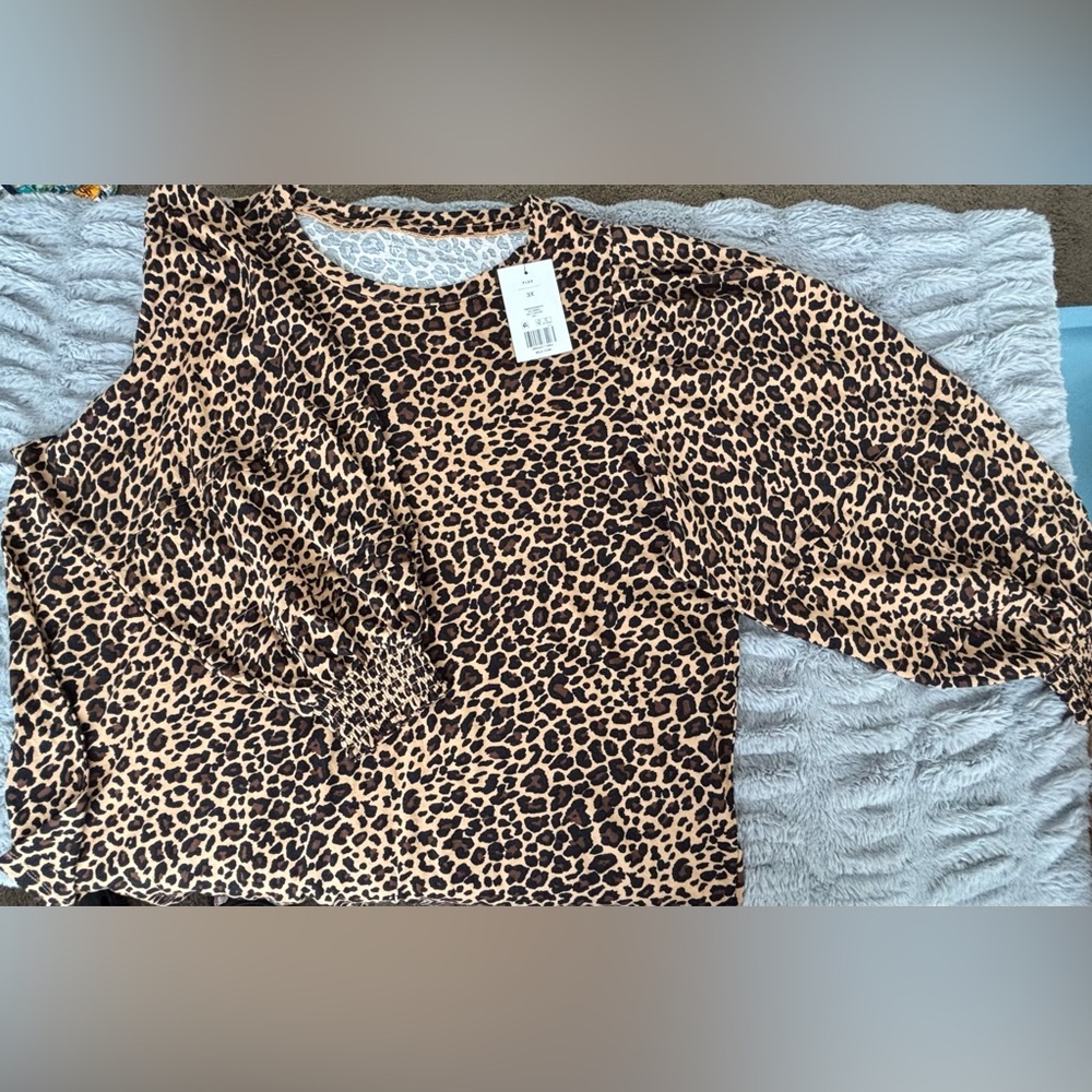 Crown & Ivy Animal Print Dress Shirts in Brown and Black